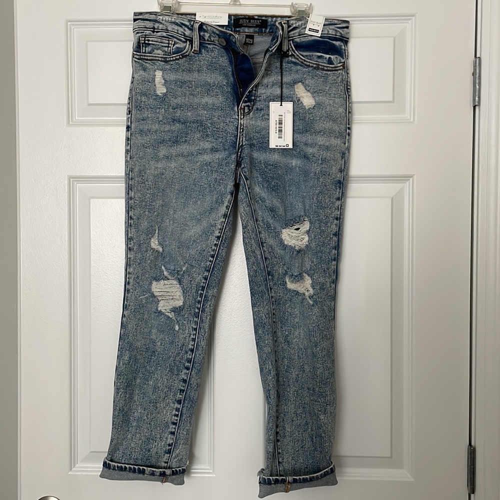 Judy Blue Mineral Wash Boyfriend Jeans